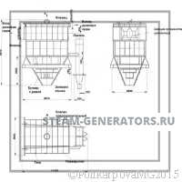Чертеж циклона БЦ-512-Р-1-(4x4)