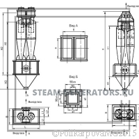 Чертеж циклона ЦН-15-500-2CП