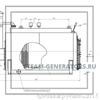 Чертеж парогенератора на газе 700 кг/ч
